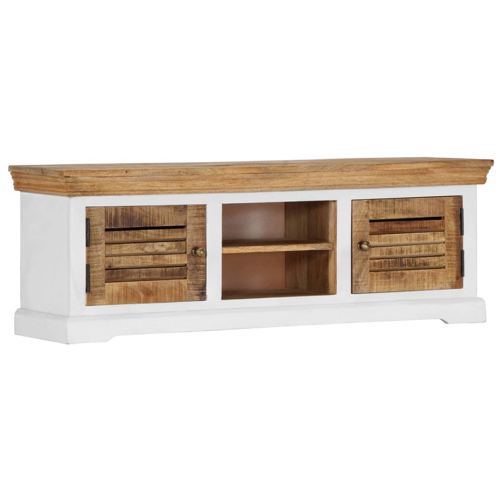 vidaXL TV Cabinet 118x30x40 cm Solid Mango Wood