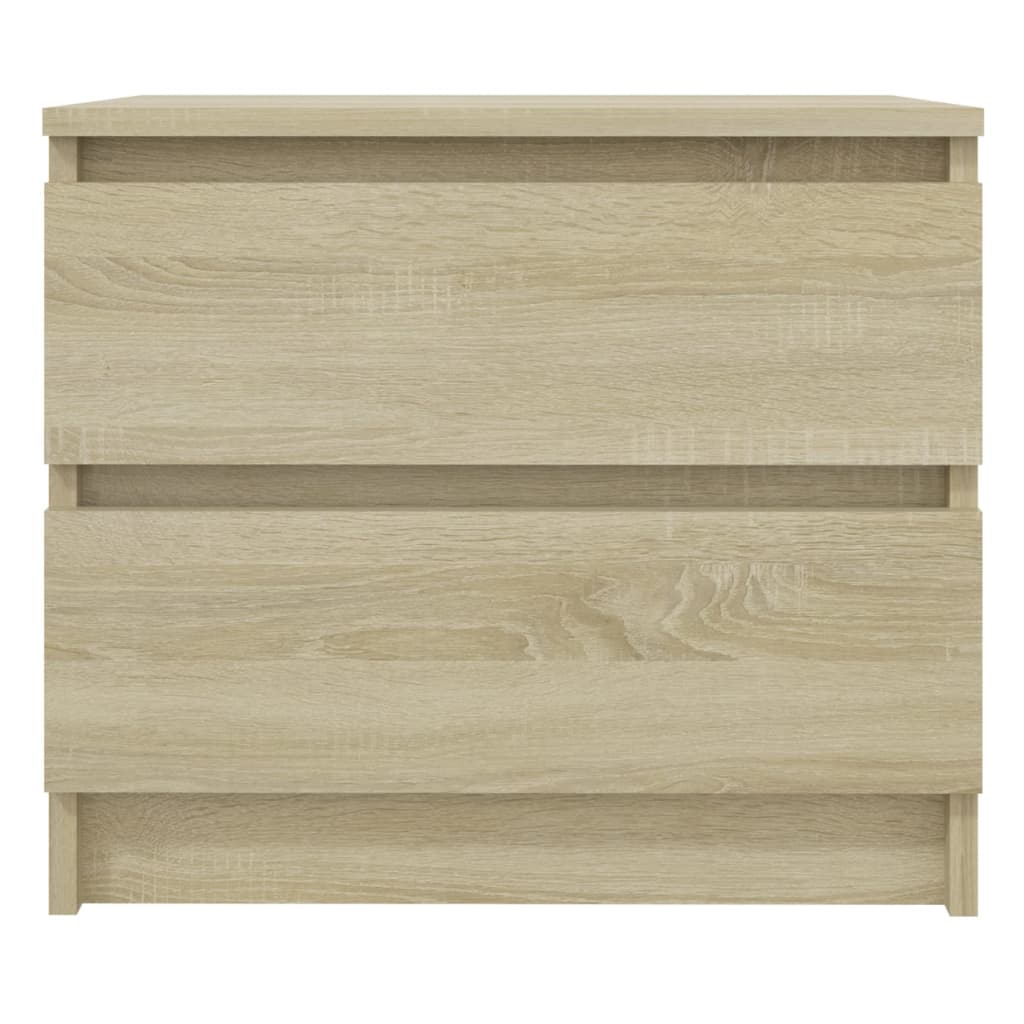 vidaXL Bed Cabinets 2 pcs Sonoma Oak 50x39x43.5 cm Engineered Wood