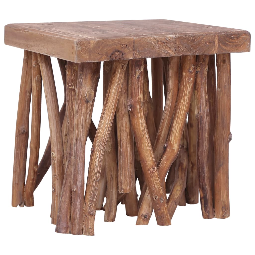 vidaXL Log Coffee Table 40x40x40 cm Solid Wood
