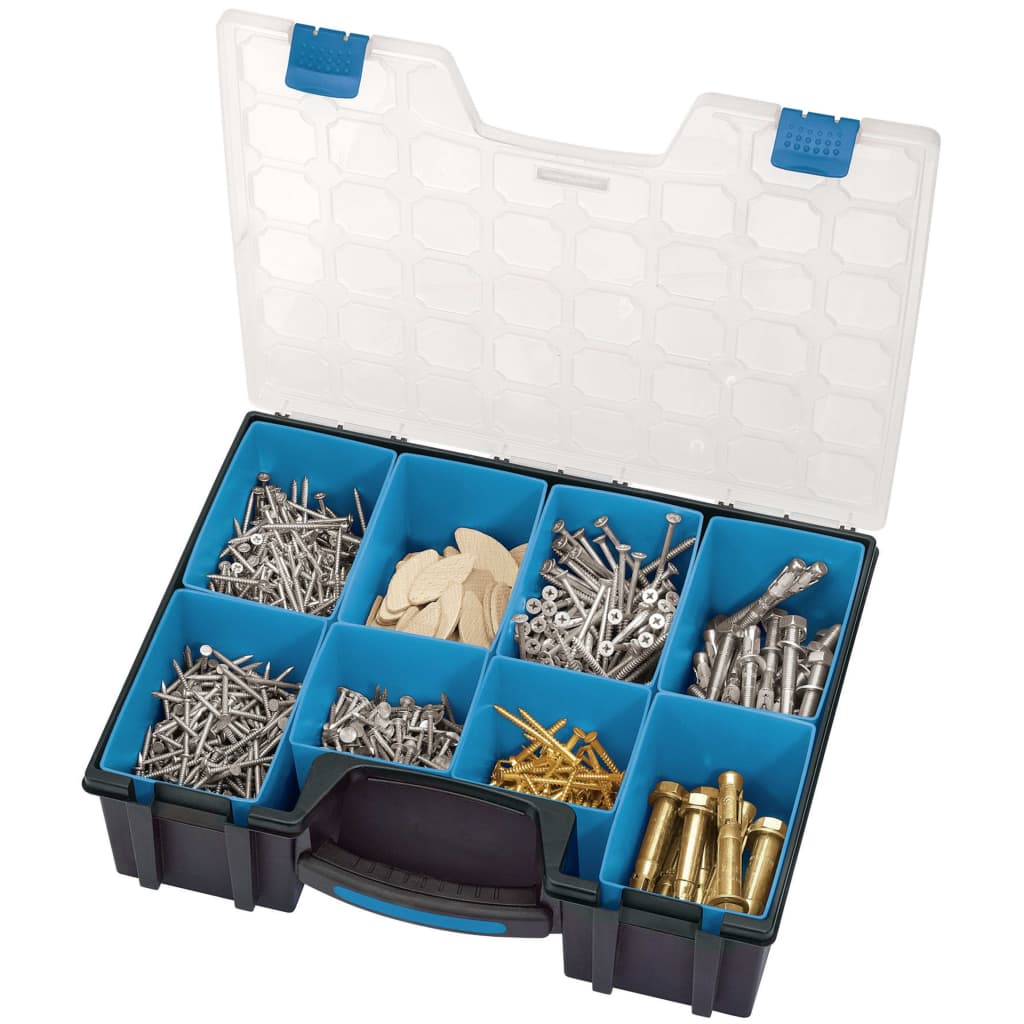 Draper Tools Compartment Organiser 8 Piece 41.5x33x11 cm Black