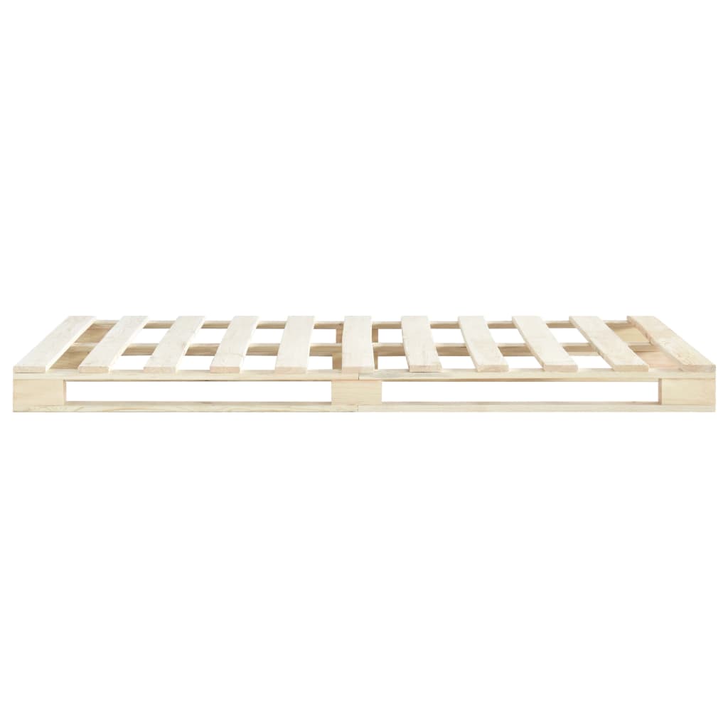 vidaXL Pallet Bed Frame Solid Pine Wood 200x200 cm