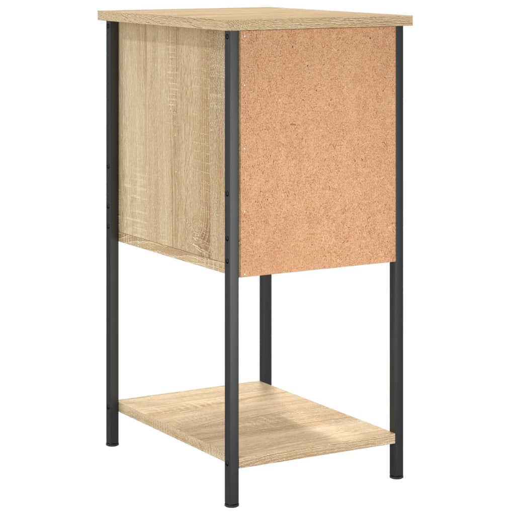 vidaXL Bedside Cabinet Sonoma Oak 32x42x70 cm Engineered Wood