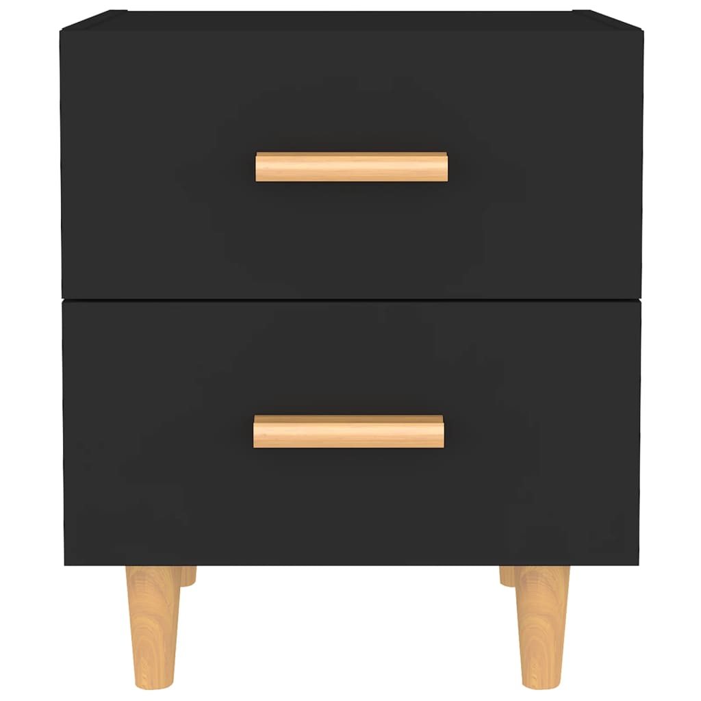 vidaXL Bed Cabinet Black 40x35x47.5 cm