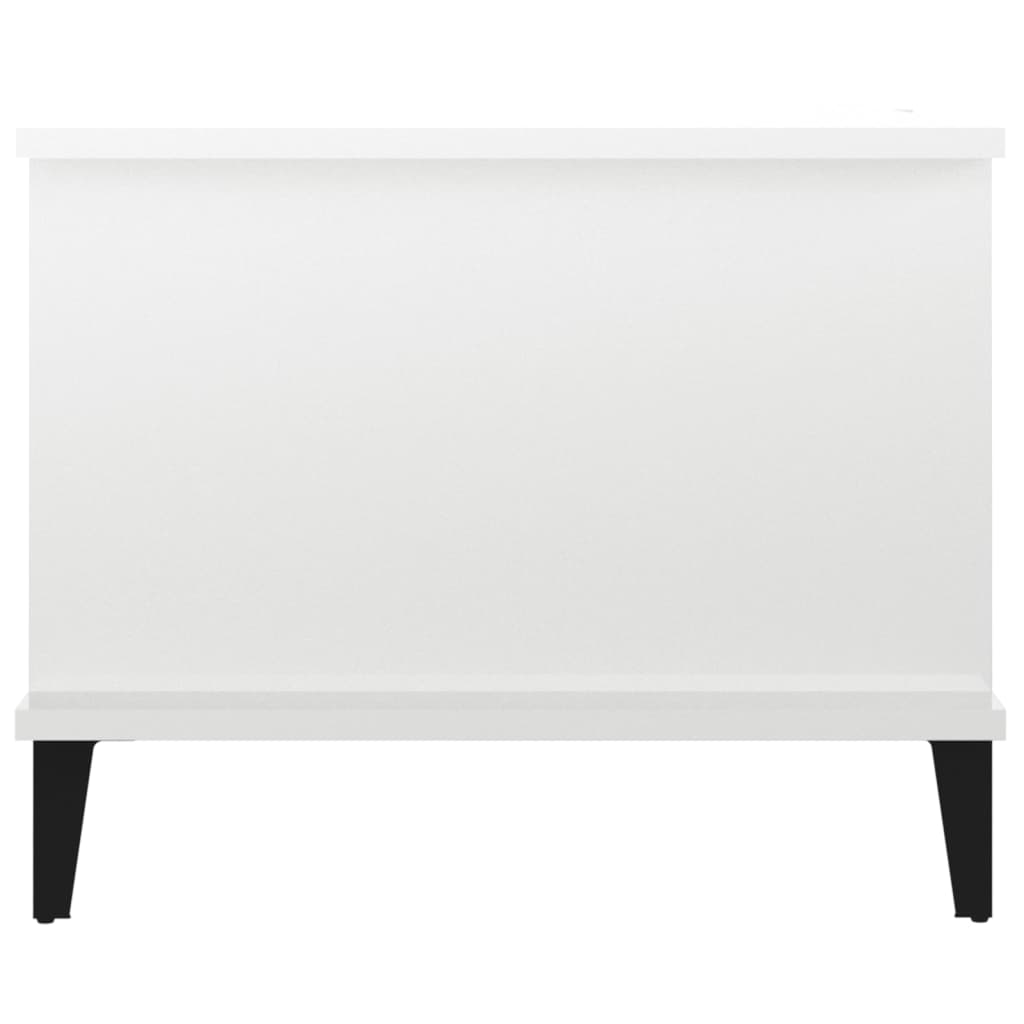 vidaXL Coffee Table High Gloss White 90x50x40 cm Engineered Wood