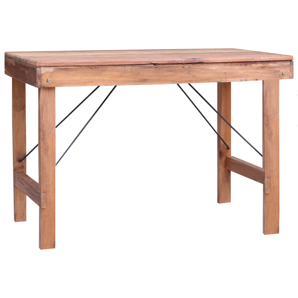 vidaXL Dining Table 120x60x80 cm Solid Reclaimed Wood