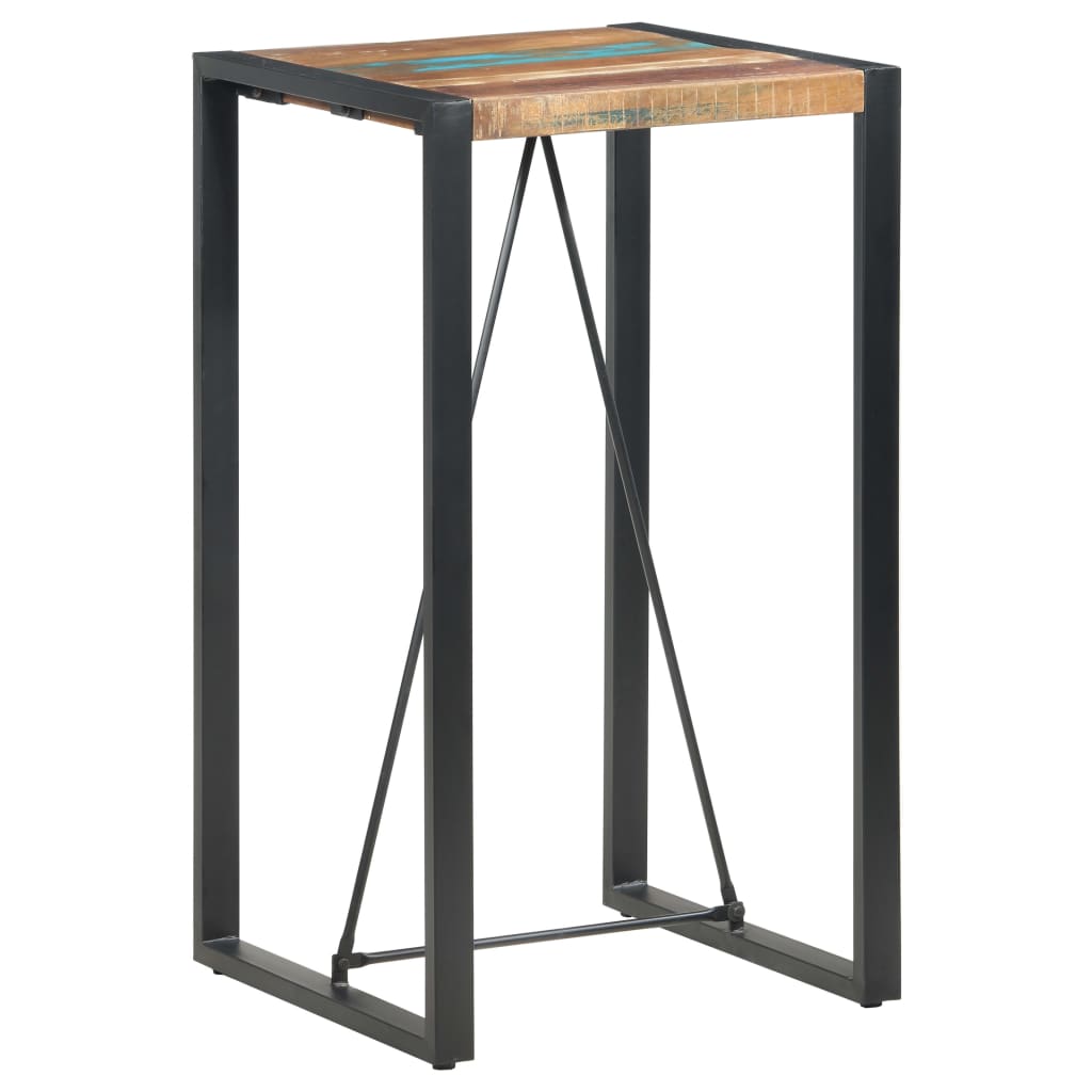 vidaXL Bar Table 60x60x110 cm Solid Reclaimed Wood