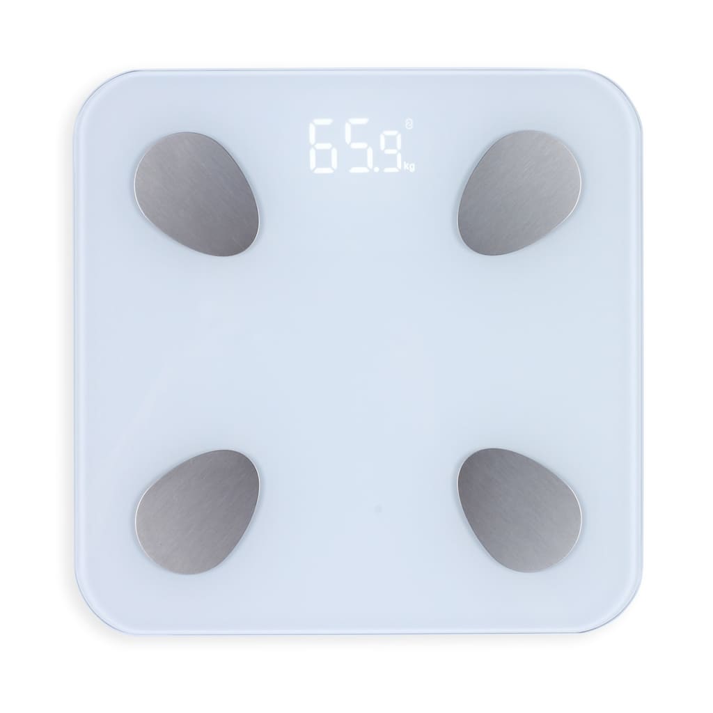 Livoo Smart Bluetooth Body Fat Scales 28x28x2.4 cm White