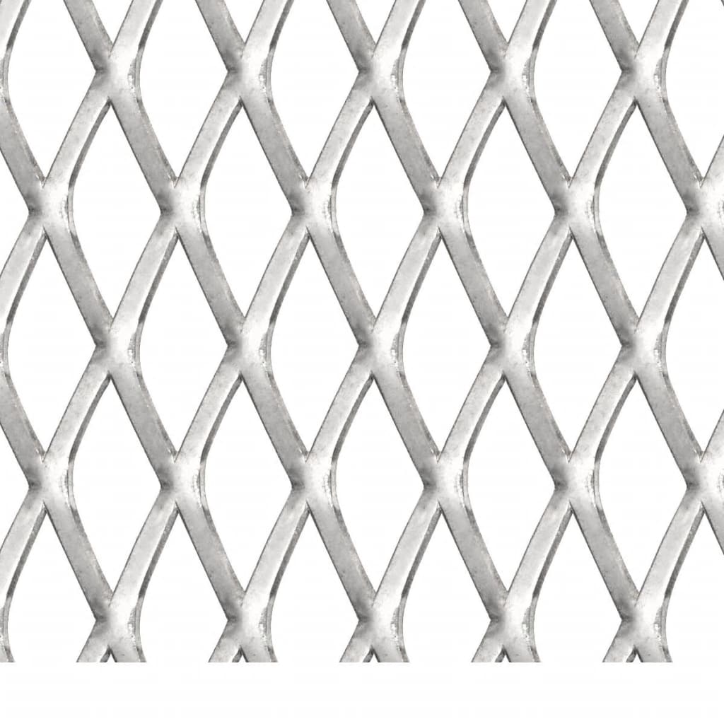 vidaXL Garden Wire Fence Stainless Steel 50x50 cm 20x10x2 mm