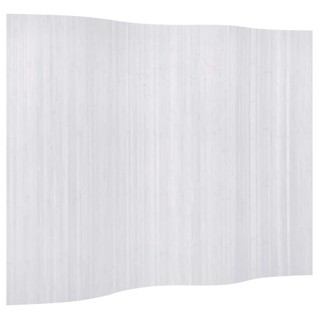 vidaXL Room Divider Bamboo White 250x165 cm vidaXL.ie