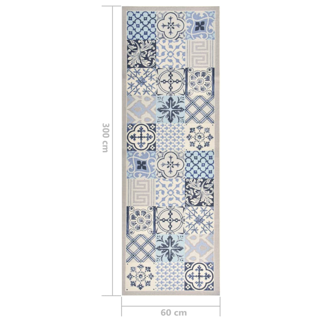 vidaXL Kitchen Carpet Washable Mosaic 60x300 cm