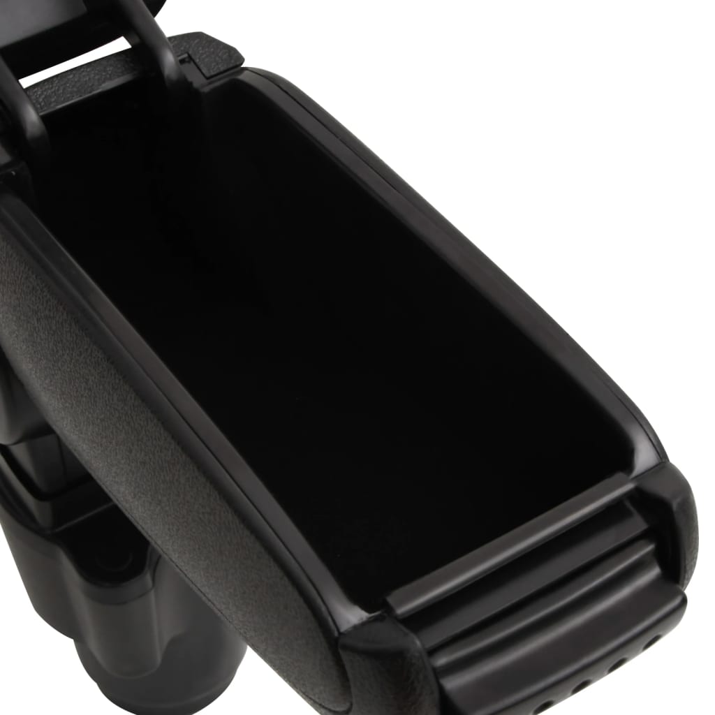 vidaXL Car Armrest Black 12x33x(34-50) cm ABS