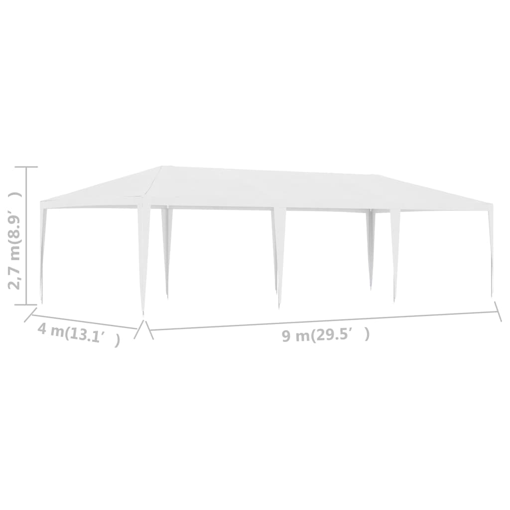 vidaXL Party Tent 4x9 m White