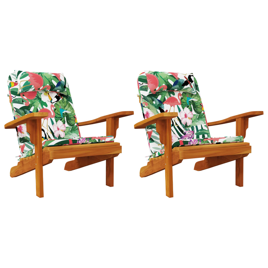 vidaXL Adirondack Chair Cushions 2 pcs Multicolour Oxford Fabric