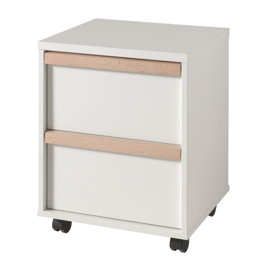 Vipack Mobile Cabinet London 2-drawer Wood White