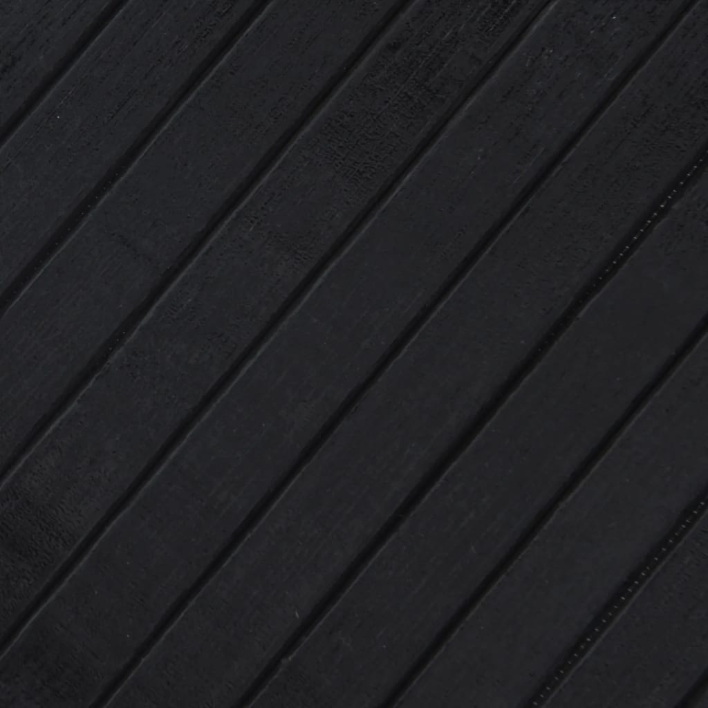 vidaXL Rug Rectangular Black 60x200 cm Bamboo