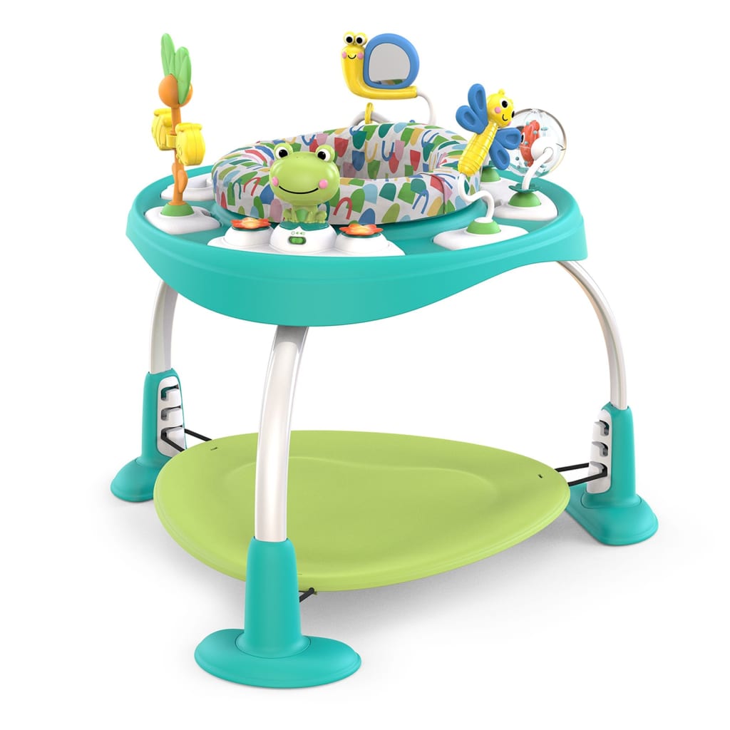 Bright Starts 2-in-1 Baby Jumper and Table Bounce Bounce Baby Playful Pond