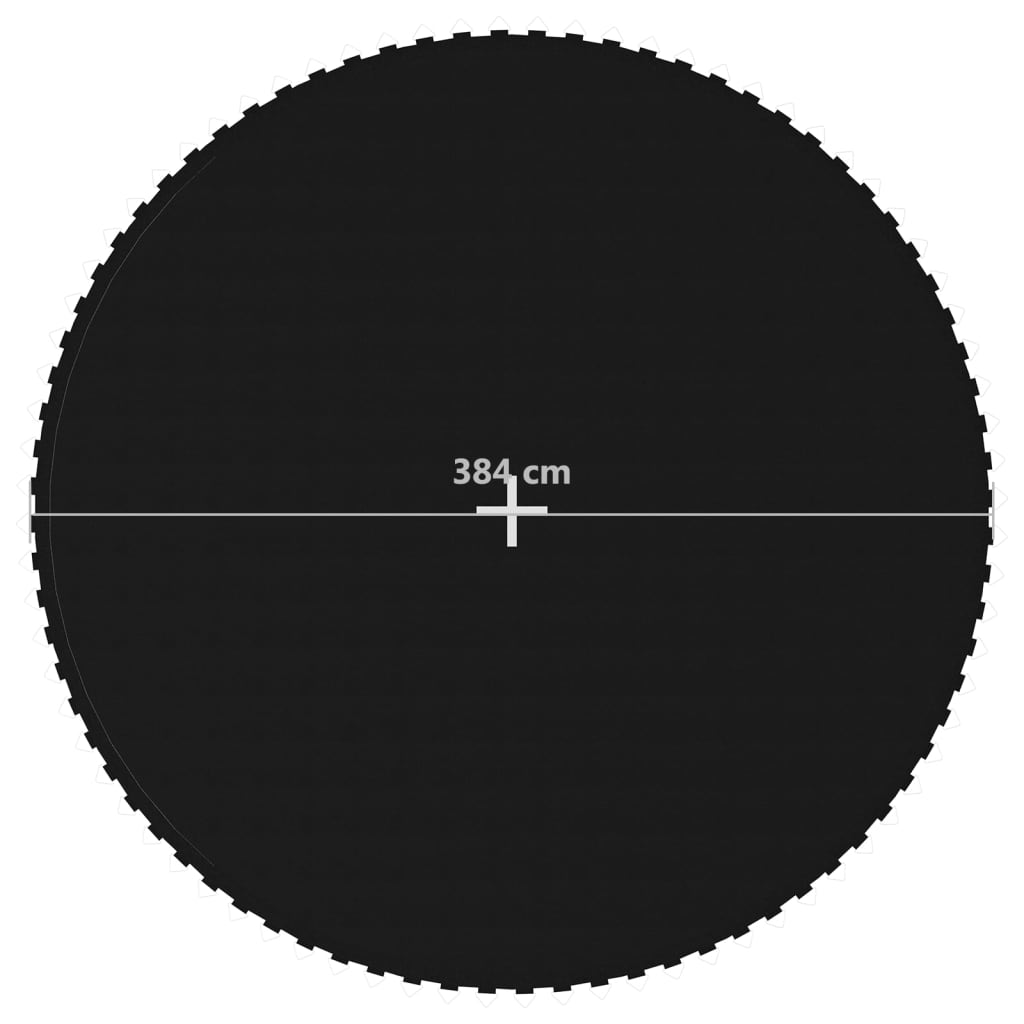 vidaXL Jumping Mat Fabric Black for 14 Feet/4.27 m Round Trampoline