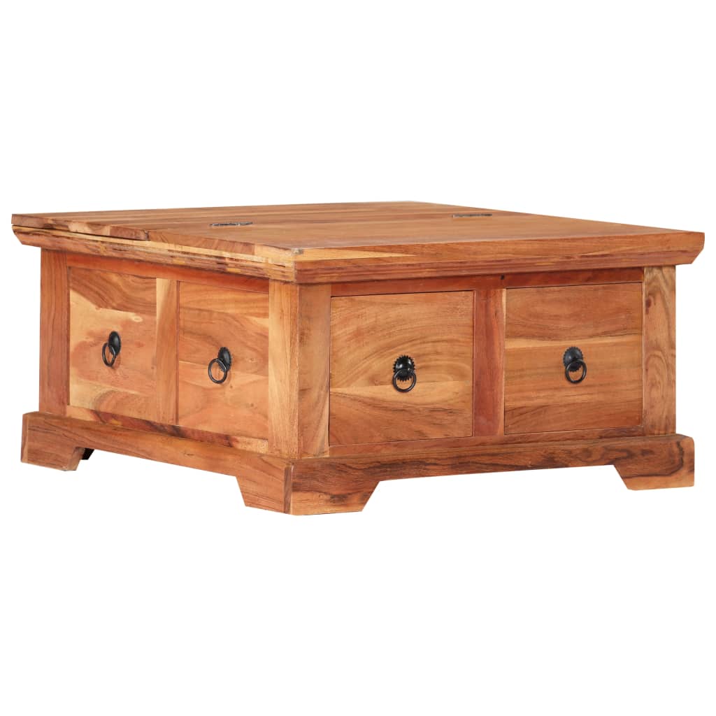 vidaXL Coffee Table 66x70x35 cm Solid Acacia Wood