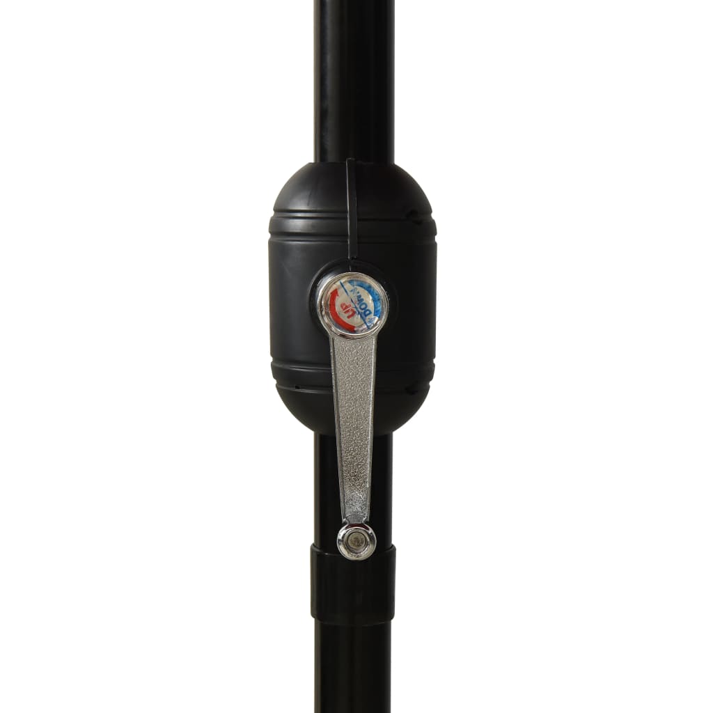 vidaXL 3-Tier Parasol with Aluminium Pole Taupe 3 m