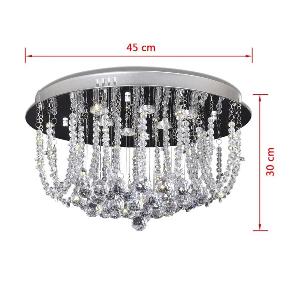 LED Ceiling Lamp Crystal Chandelier 45 cm Diameter