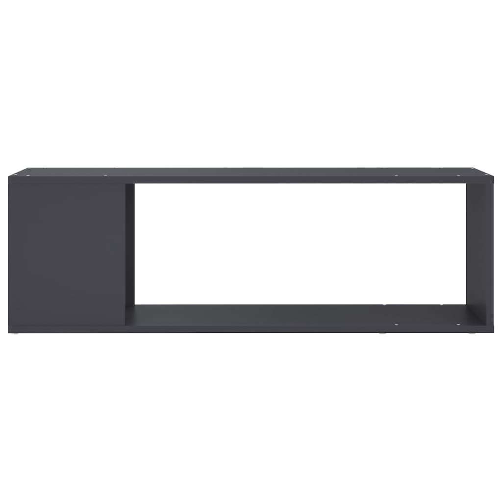 vidaXL TV Cabinet Grey 100x24x32 cm Engineered Wood