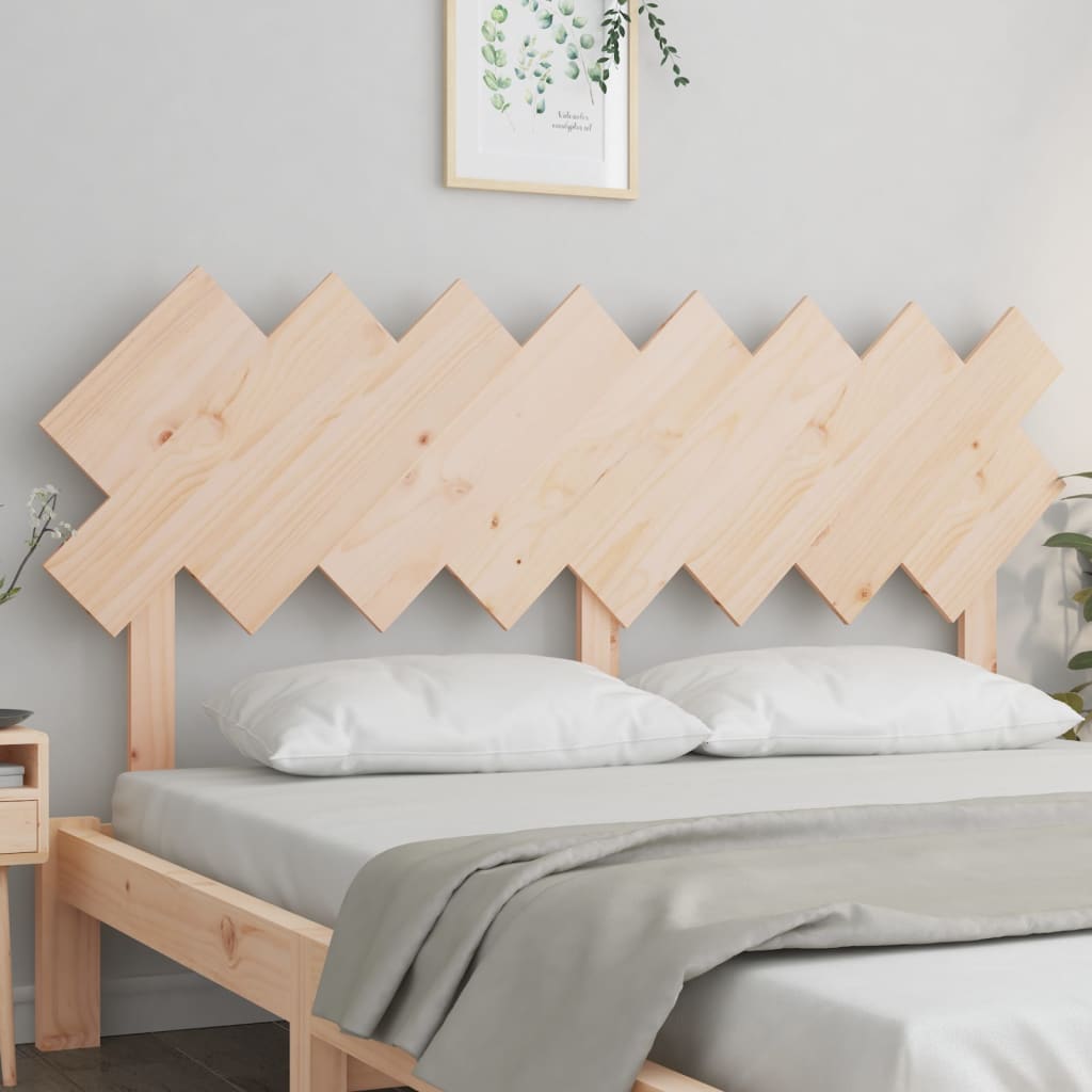 vidaXL Bed Headboard 159.5x3x80.5 cm Solid Wood Pine