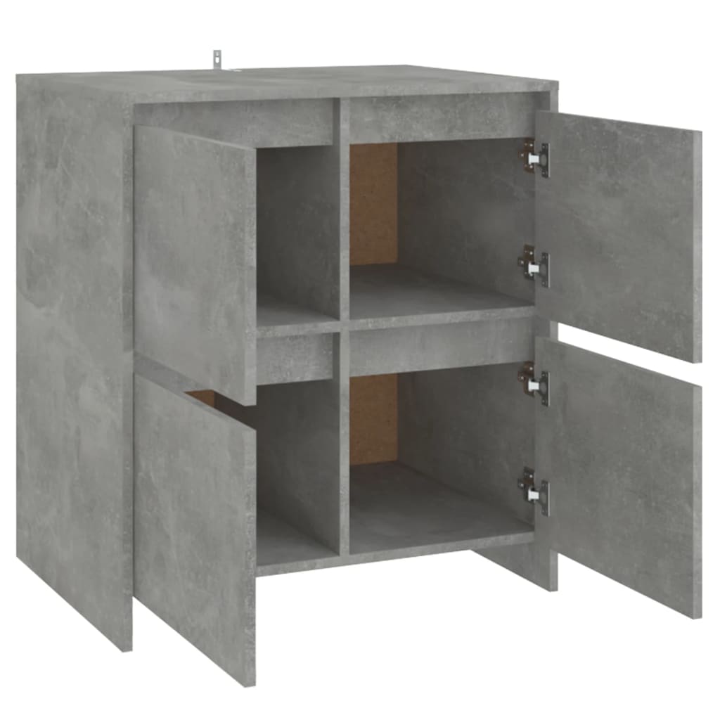 vidaXL Sideboard Concrete Grey 70x41x75 cm Engineered Wood