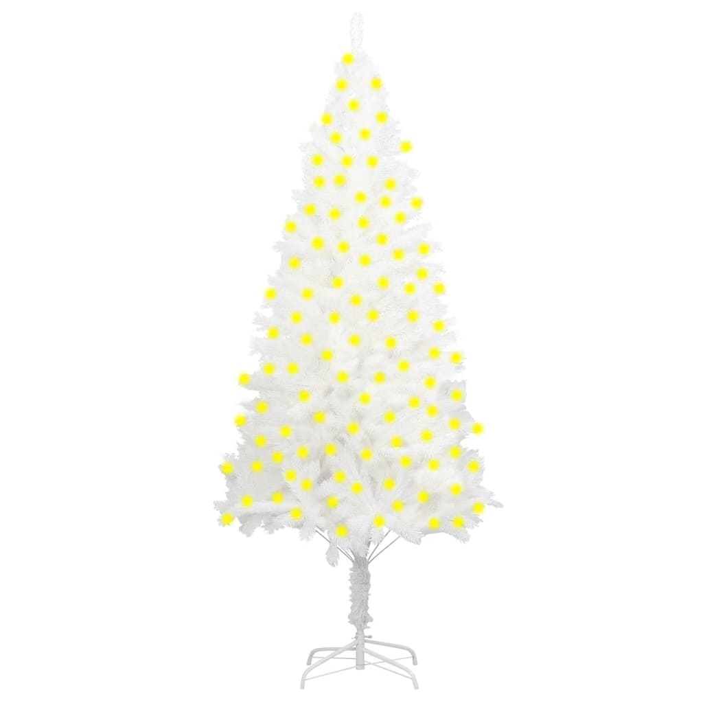 vidaXL Artificial Pre-lit Christmas Tree White 240 cm