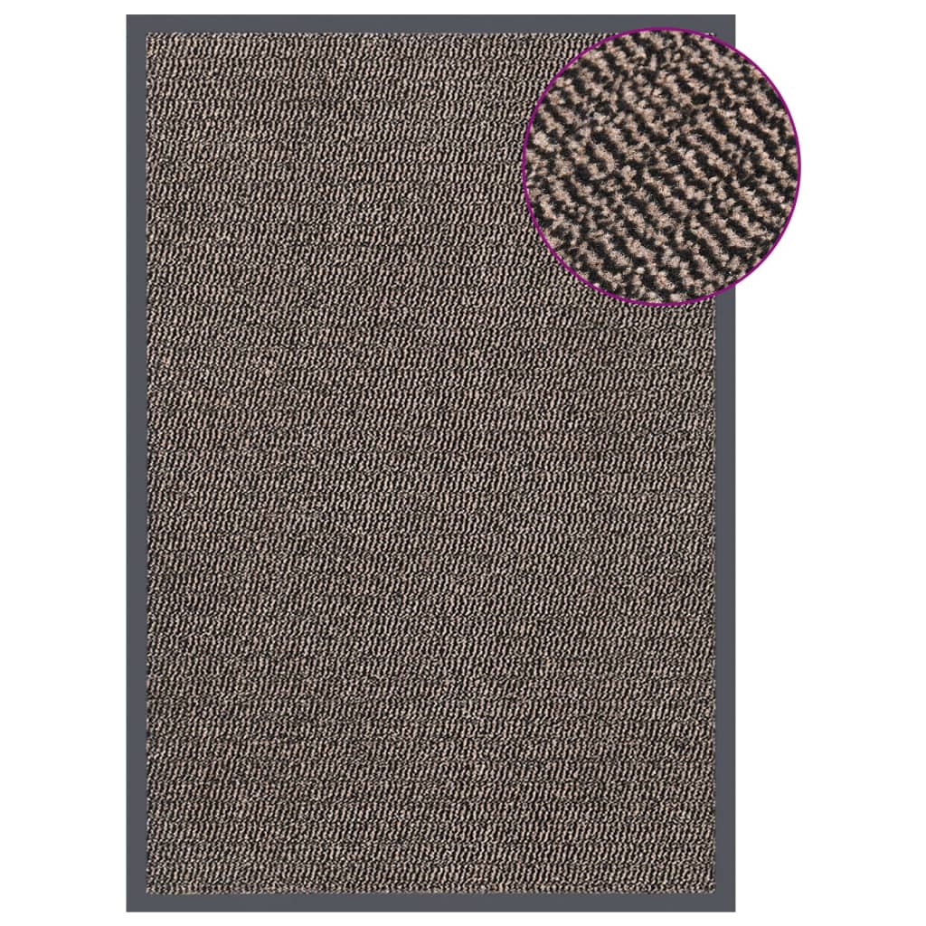 vidaXL Doormat Tufted 80x120 cm Dark Brown