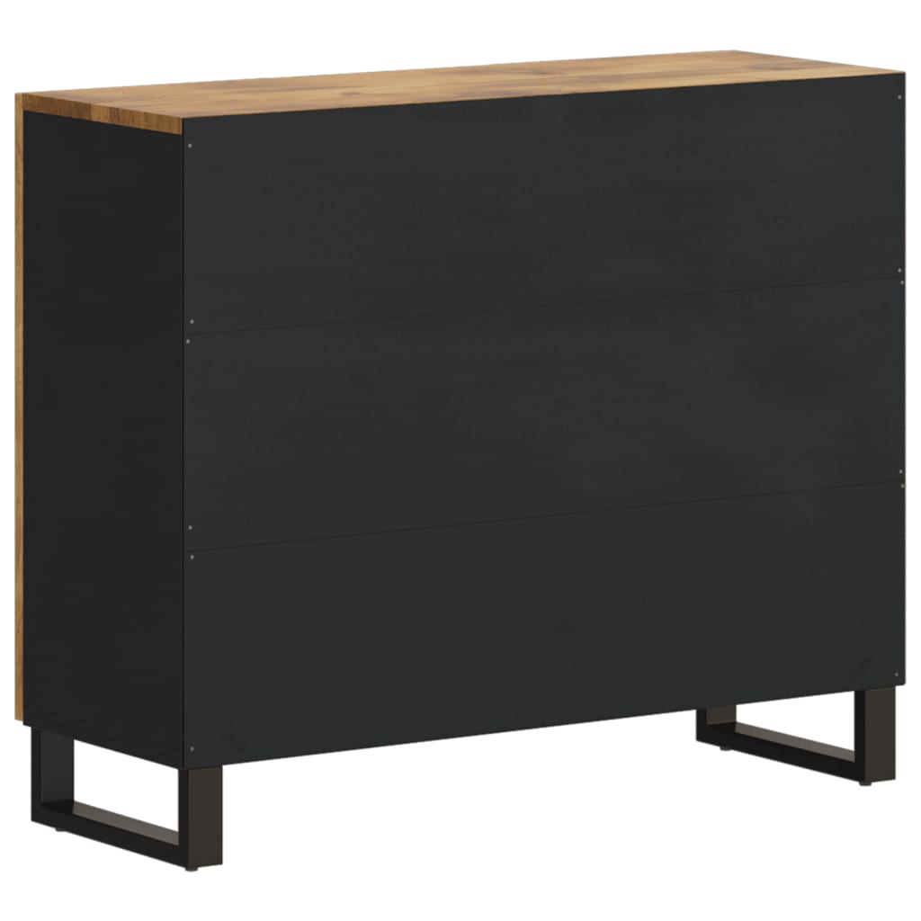 vidaXL Sideboard with 2 Doors 90x33x75 cm Solid Wood Mango