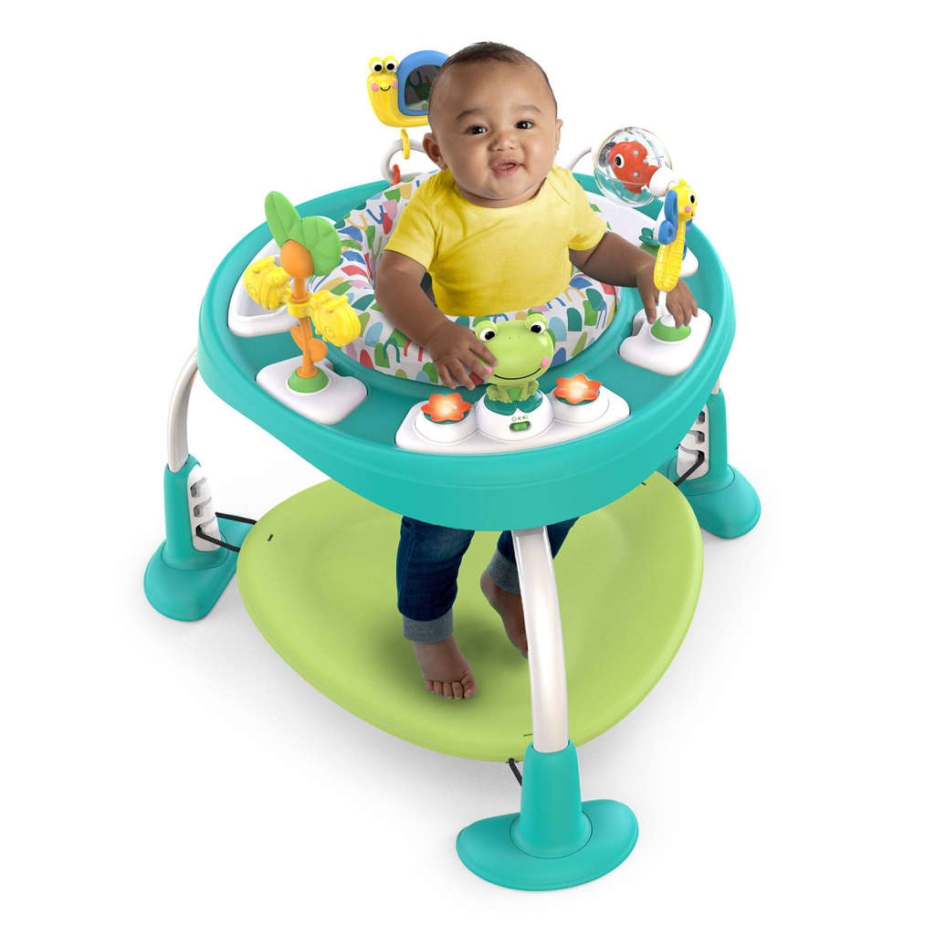 Bright Starts 2-in-1 Baby Jumper and Table Bounce Bounce Baby Playful Pond