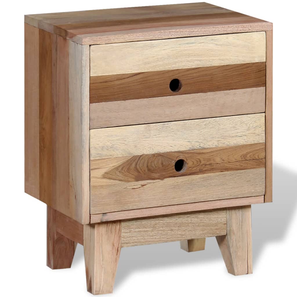 vidaXL Bedside Cabinet Solid Reclaimed Wood