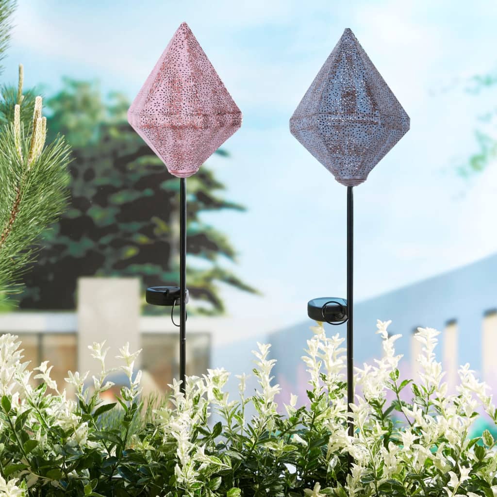 Luxform Solar LED Garden Light Stick Oriental Tyana Pink