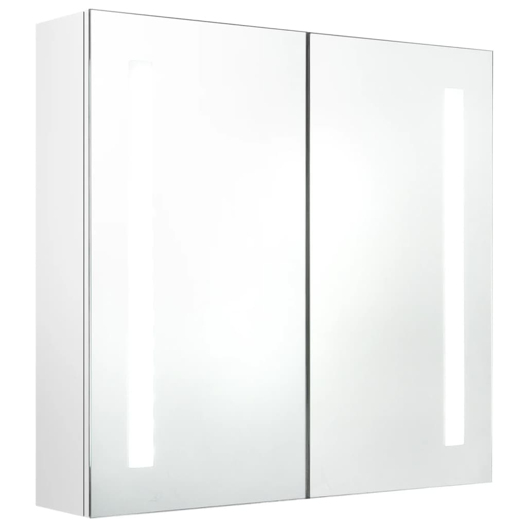 vidaXL LED Bathroom Mirror Cabinet Shining White 62x14x60 cm