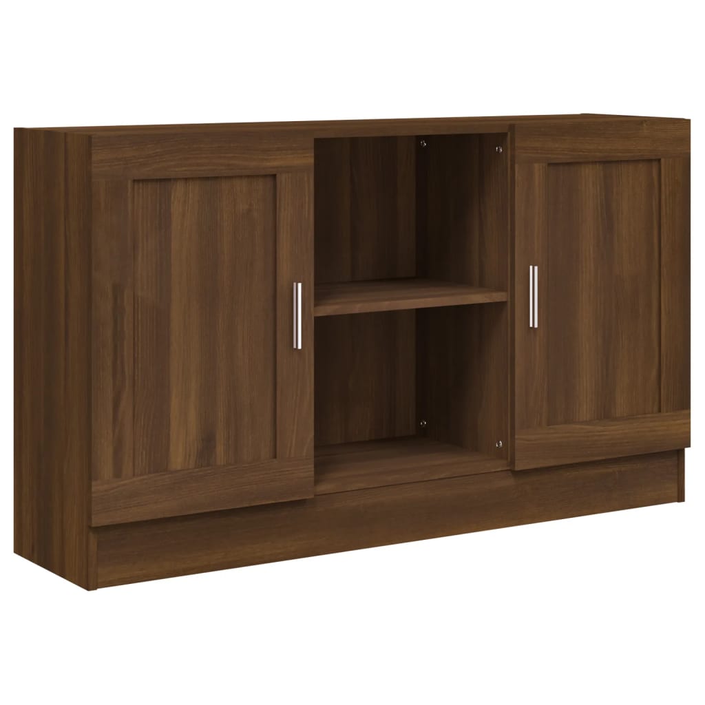 vidaXL Sideboard Brown Oak 120x30.5x70 cm Engineered Wood