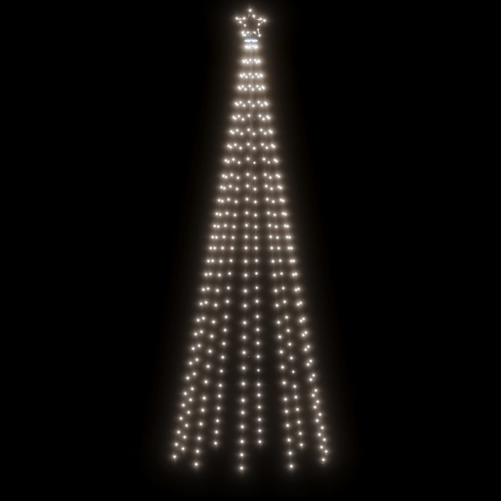 vidaXL Christmas Cone Tree Cold White 310 LEDs 100x300 cm