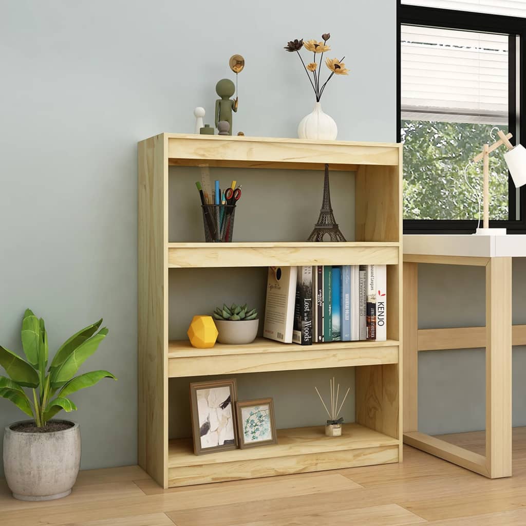 vidaXL Book Cabinet/Room Divider 100x30x103 cm Solid Pinewood