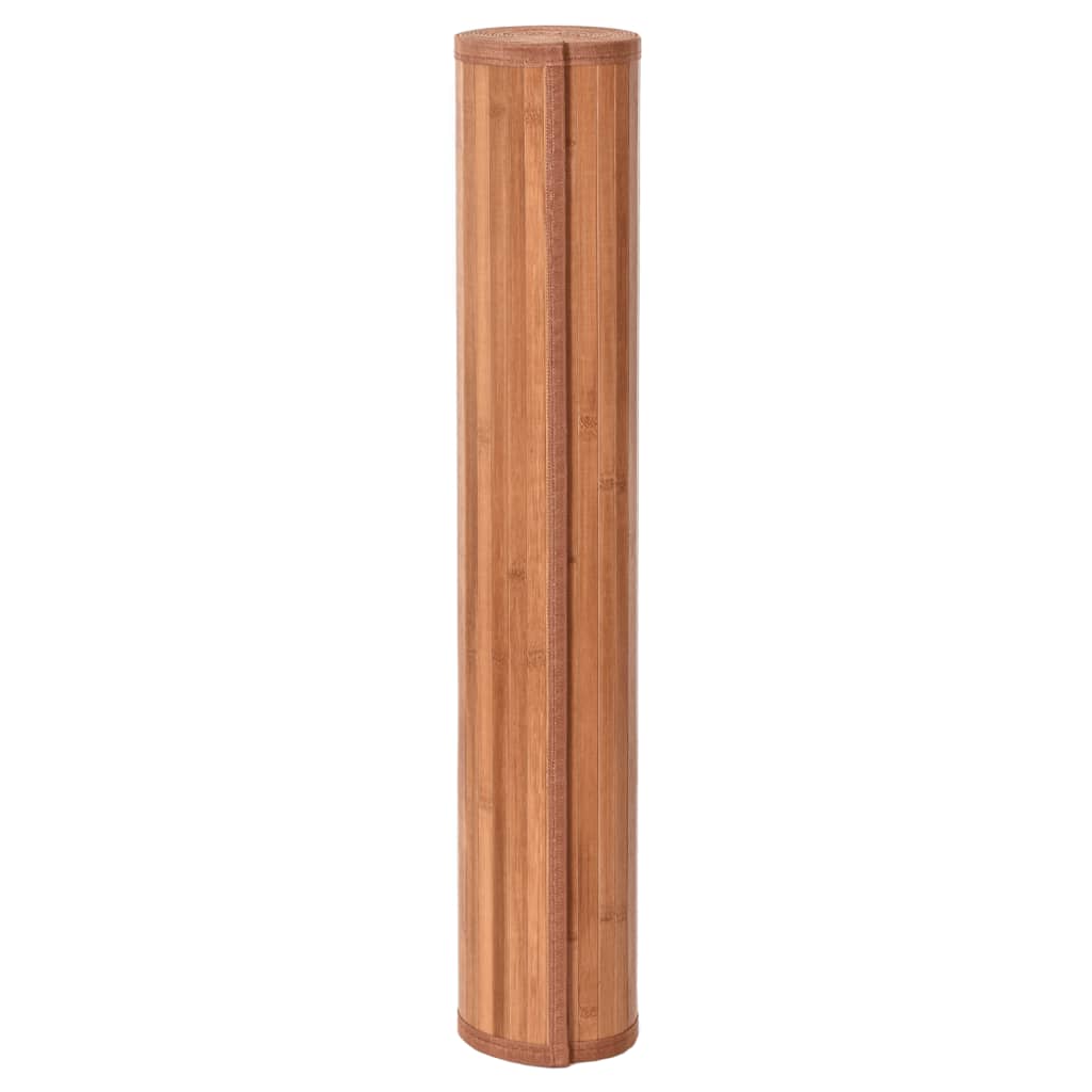 vidaXL Rug Rectangular Brown100x400 cm Bamboo