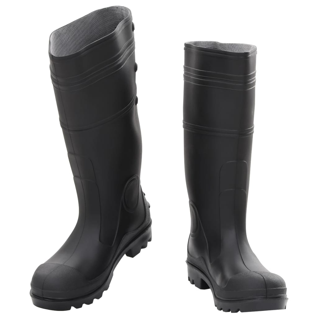 vidaXL Rain Boots Black Size 40 PVC