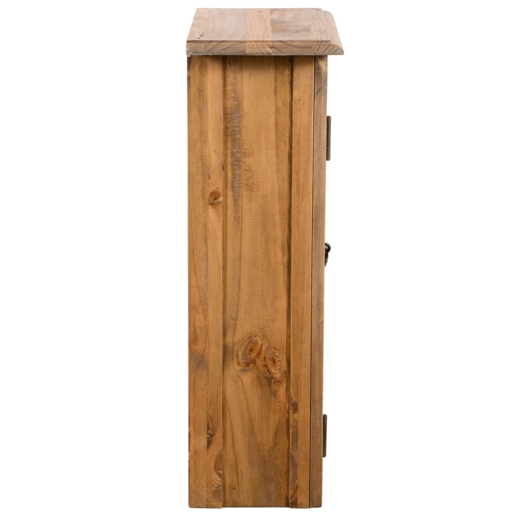 vidaXL Bathroom Wall Cabinet Solid Pinewood 42x23x70 cm