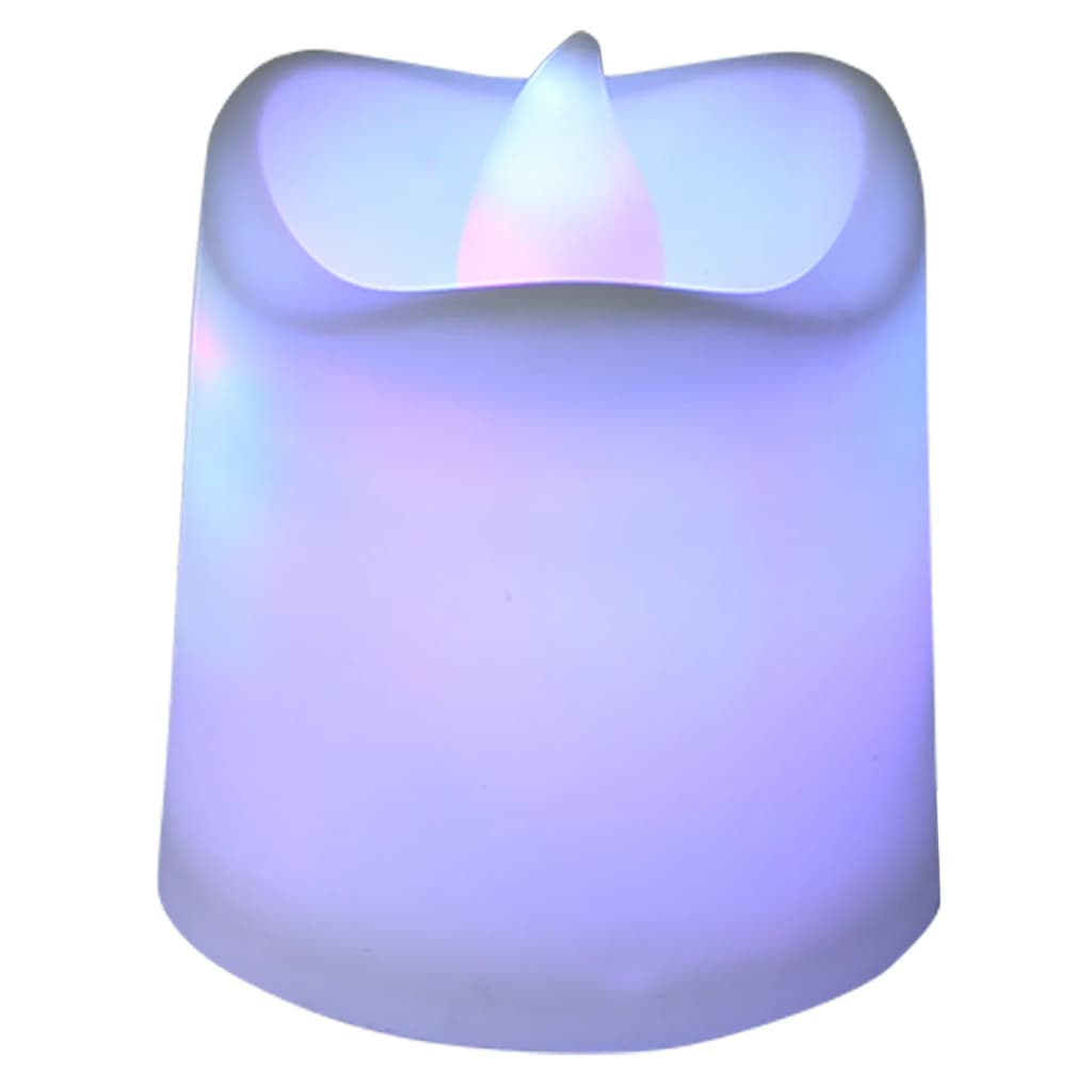 vidaXL Flameless Electric Tea Lights LED Candles 12 pcs Colourful