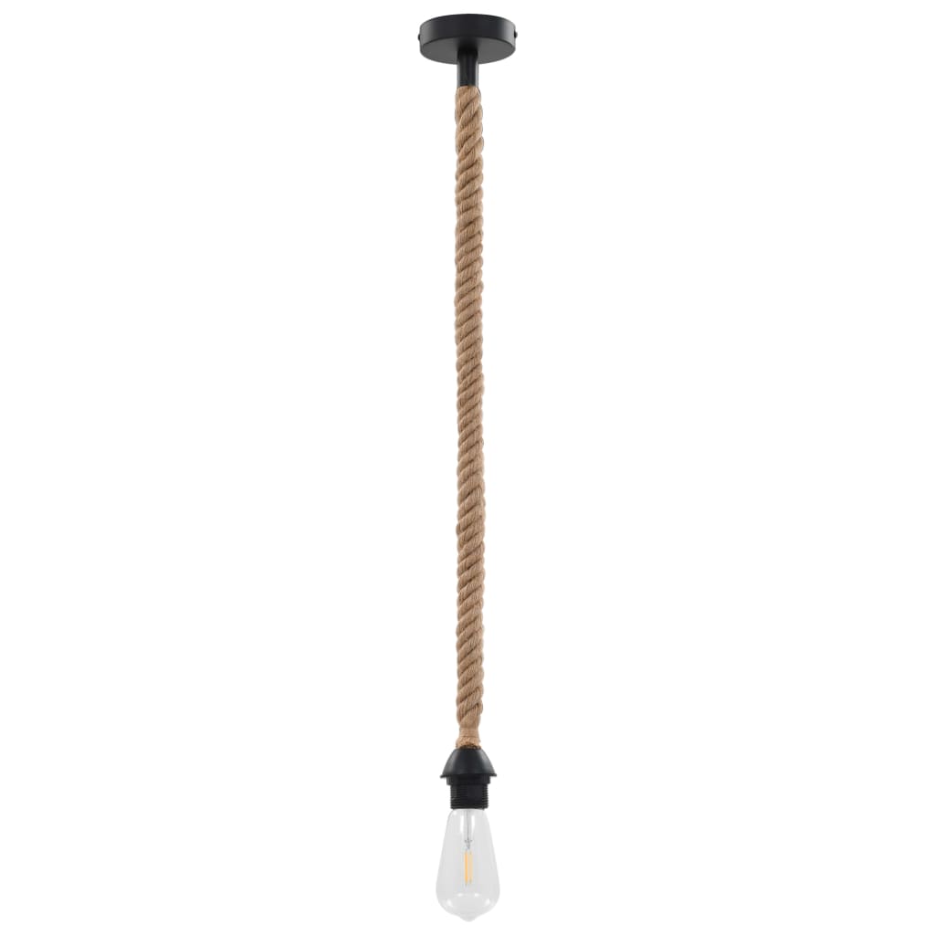 vidaXL Hanging Lamp with Rope-covered Wire E27