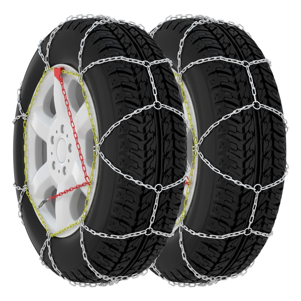 vidaXL Car Tyre Snow Chains 2 pcs 9 mm KN90