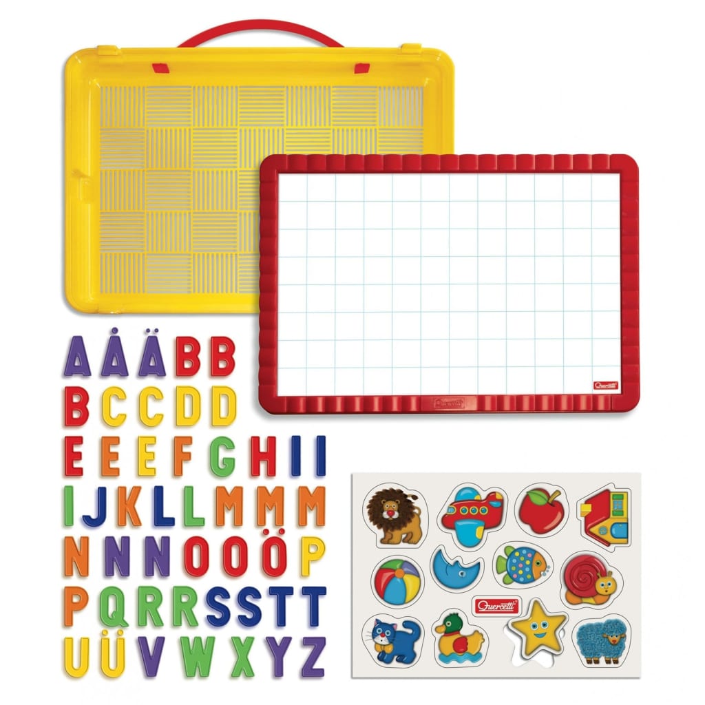 Quercetti 66 Piece Magnet Letters Board Set "Magnetino"