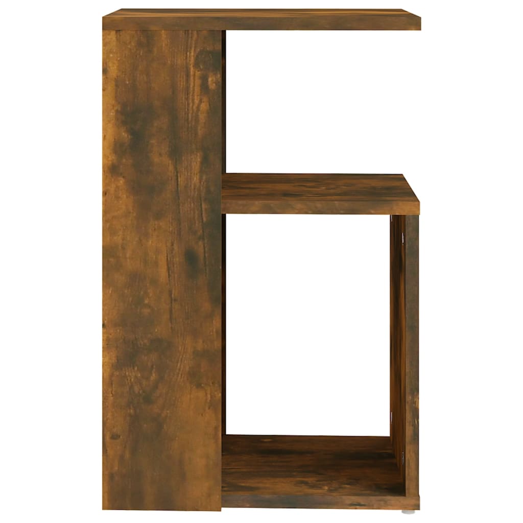 vidaXL Side Table Smoked Oak 36x30x56 cm Engineered Wood