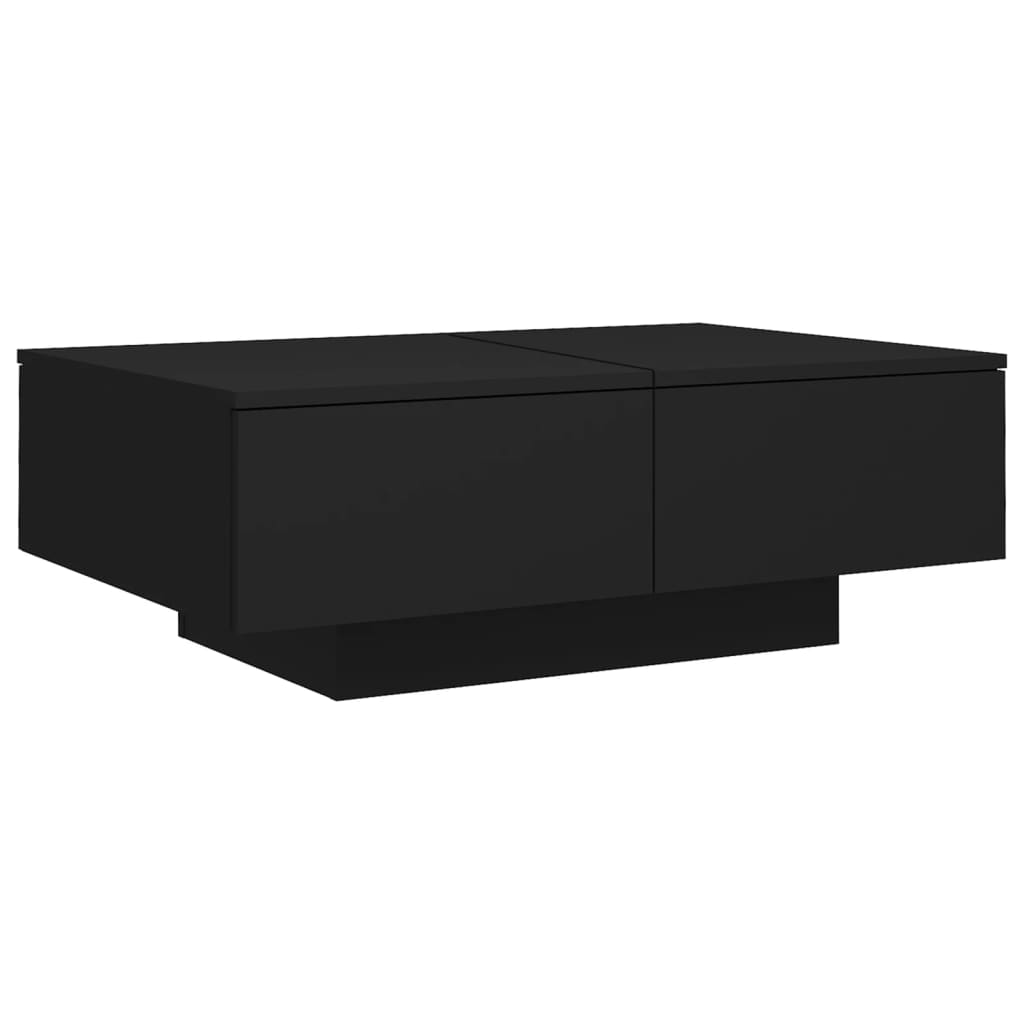 vidaXL Coffee Table Black 90x60x31 cm Engineered Wood