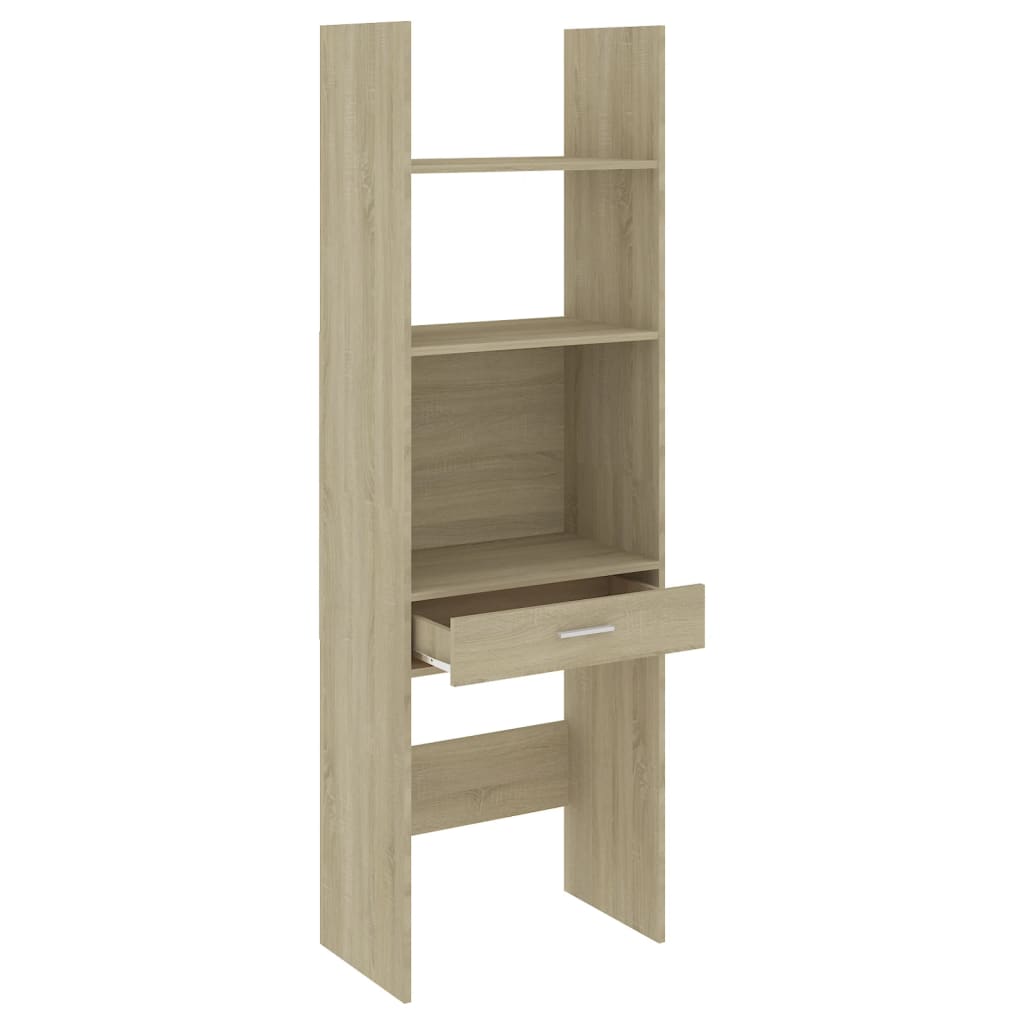 vidaXL Book Cabinet Sonoma Oak 60x35x180 cm Chipboard