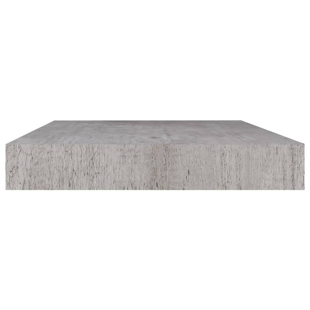 vidaXL Floating Wall Shelf Concrete Grey 40x23x3.8 cm MDF