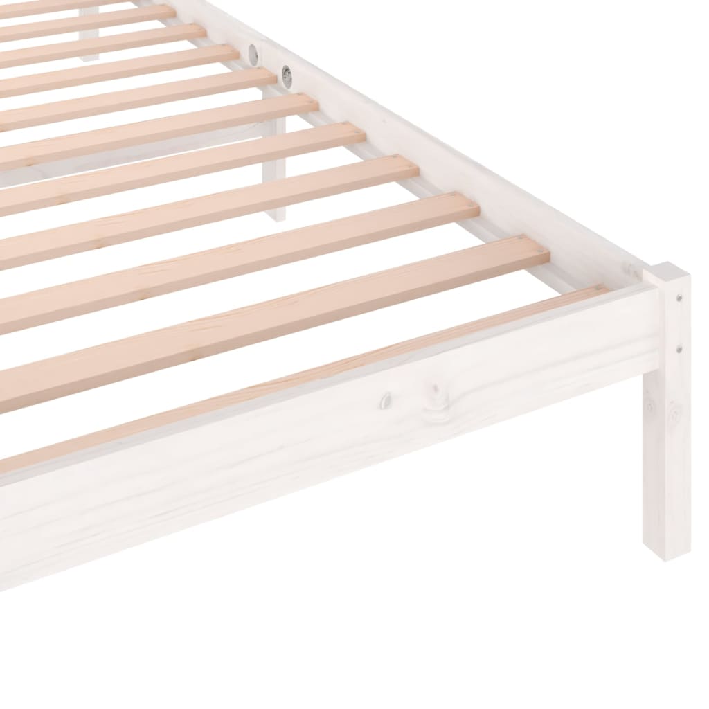 vidaXL Day Bed Solid Wood Pine 100x200 cm White