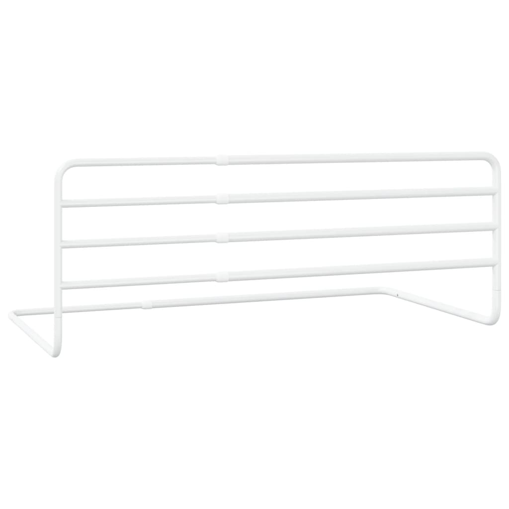 vidaXL Toddler Safety Bed Rail White (76-137)x55 cm Iron